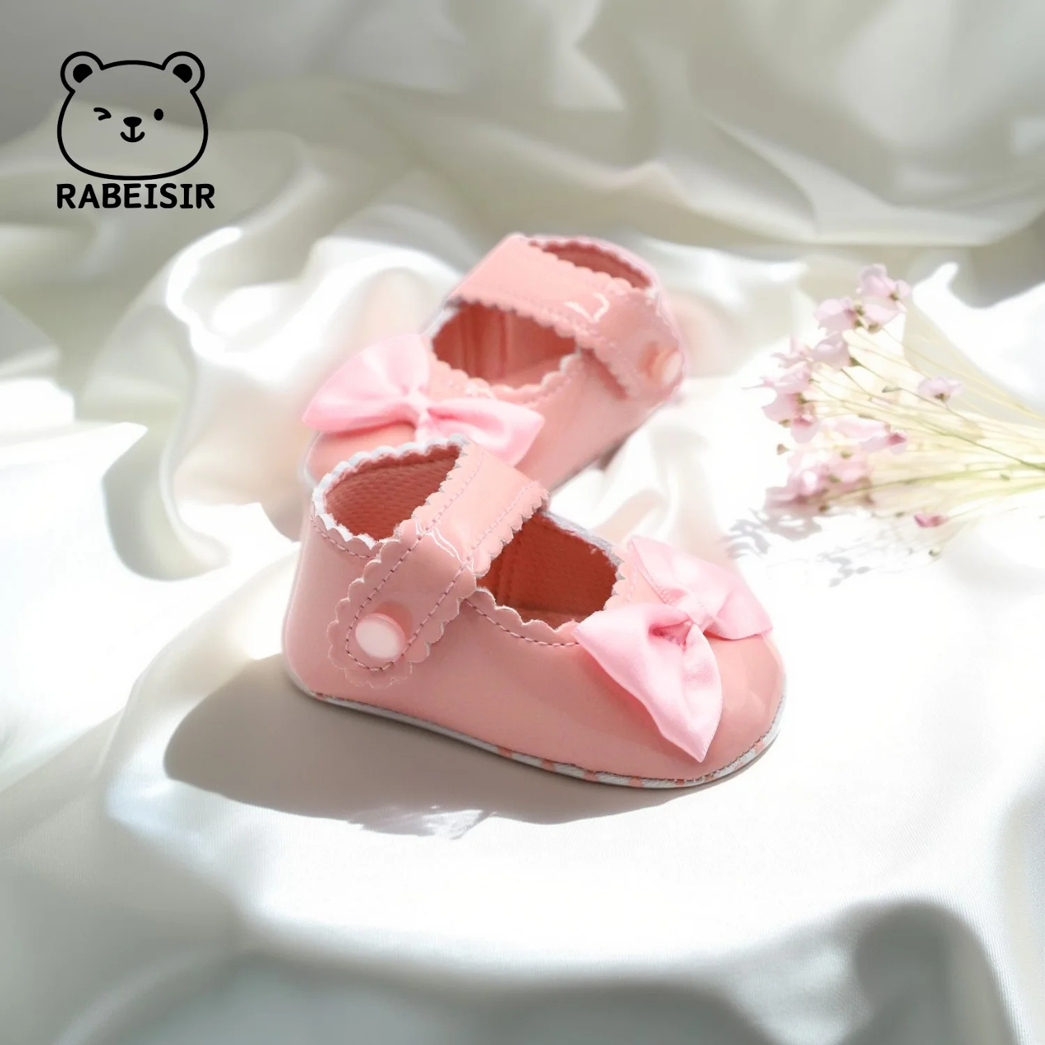 Chaussures bébé, chaussures de marche bébé, 0-6-12-18 mois, chaussures simples à semelles souples, chaussures princesse fille, chaussures en cuir pour petites filles