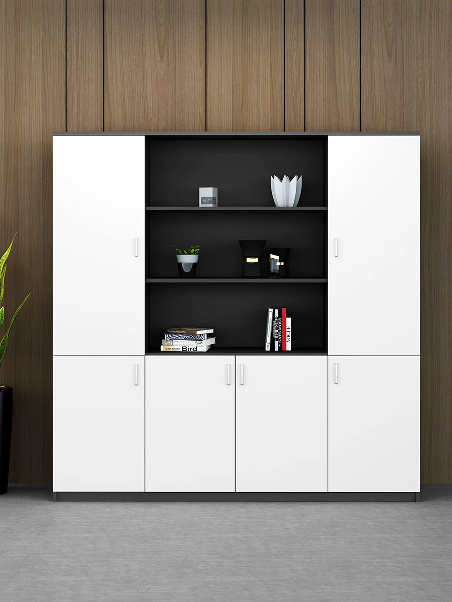 Office filing cabinets Office furniture Layered baffle Wooden storage cabinets Panel bookcases File cabinets