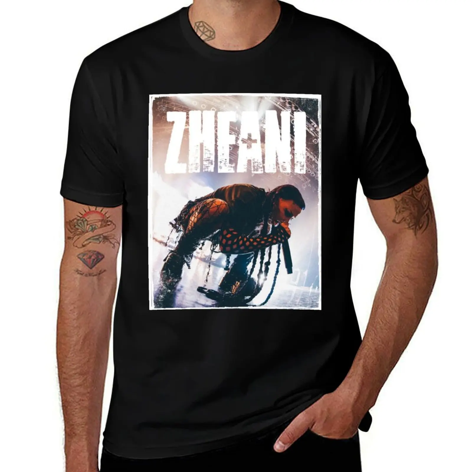 

ZHEANI T-Shirt sweat vintage clothes black t-shirts for men