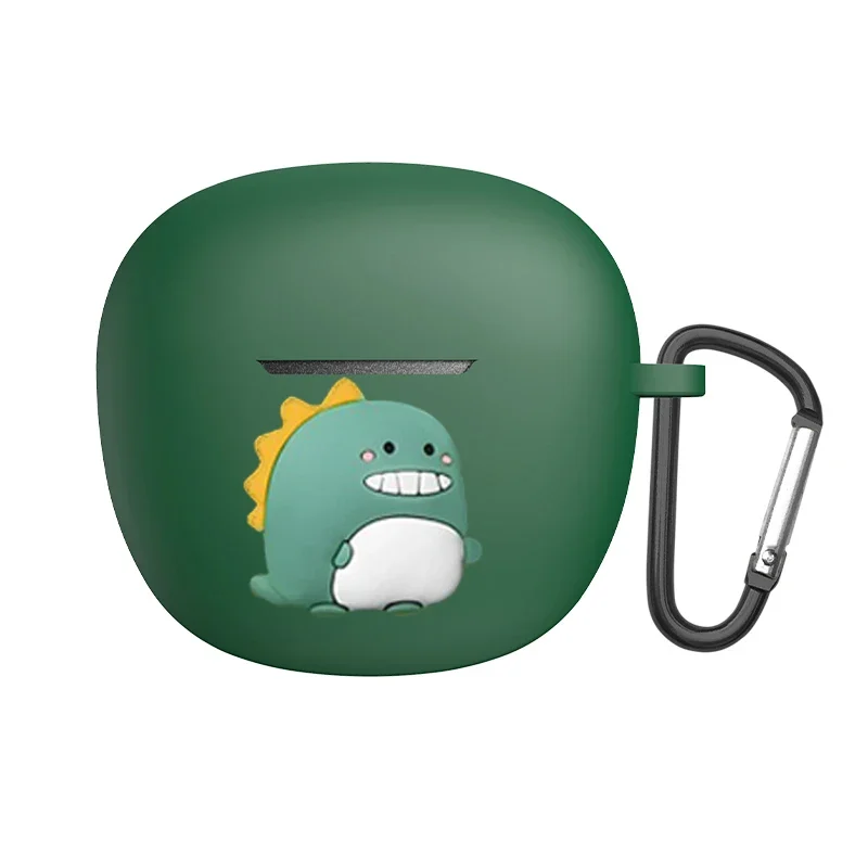 الكرتون ل QCY HT03 TWS حافظة مضحك الكلب القط/زهرة سيليكون سماعة لاسلكية تعمل بالبلوتوث سماعات غطاء ل qcyht03 حماية