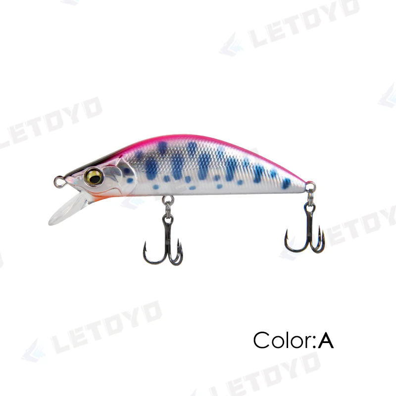 LETOYO 5g 50mm 8g 60mm 1,5-2,5m Tiefe Sinking Minnow Angelköder Künstliche Harte Köder Crankbait Wobbler Forelle Bass Köder