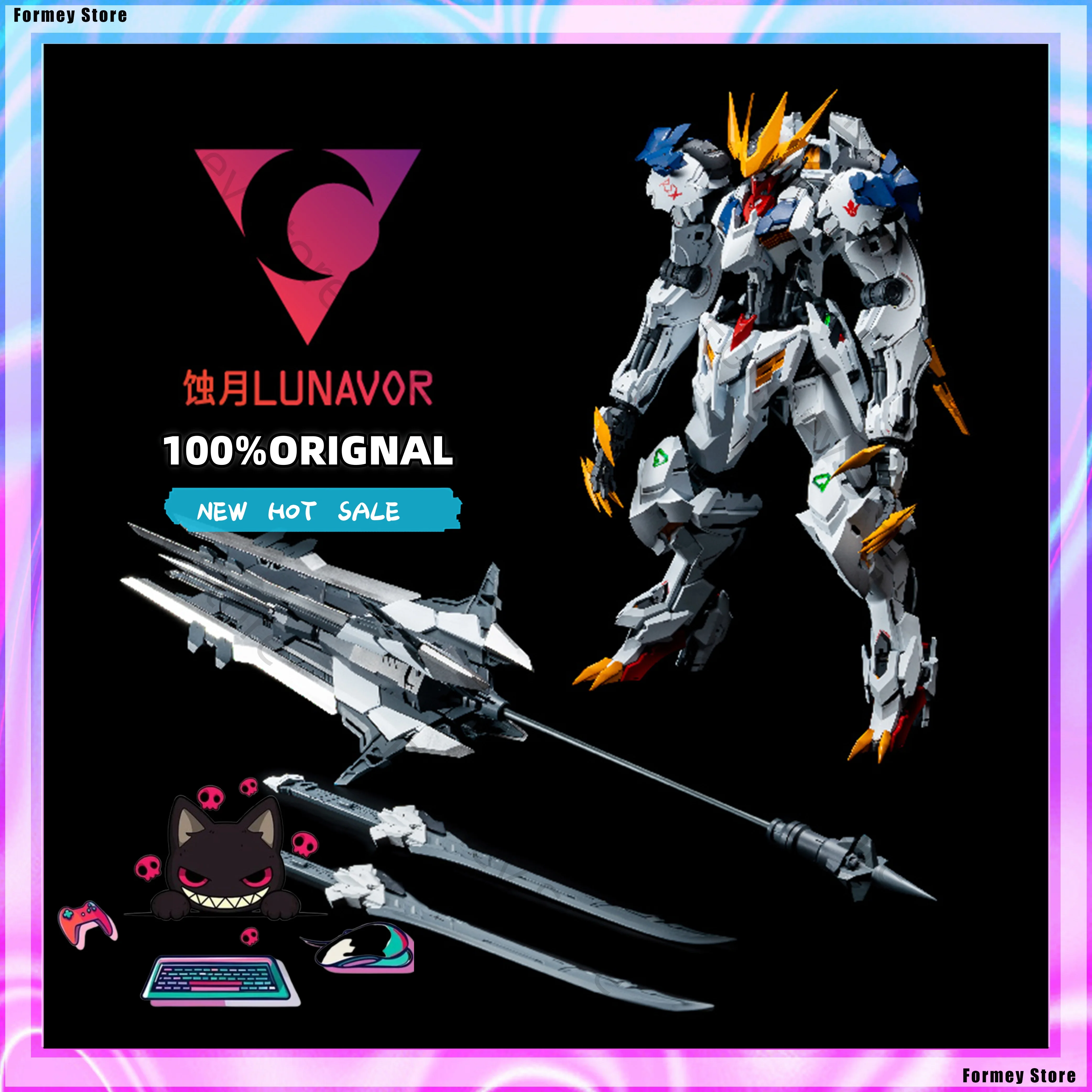 Hot 1/100 LUNAVOR Studio XY-01 Fenrir Wolf King Barbatos Mech