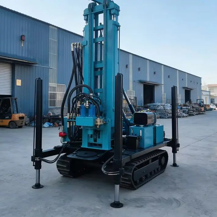 Customized Wheeled Rotary Diesel Hydraulic 300M Agile Locating Fast Drilling Water Well Drilling Machine