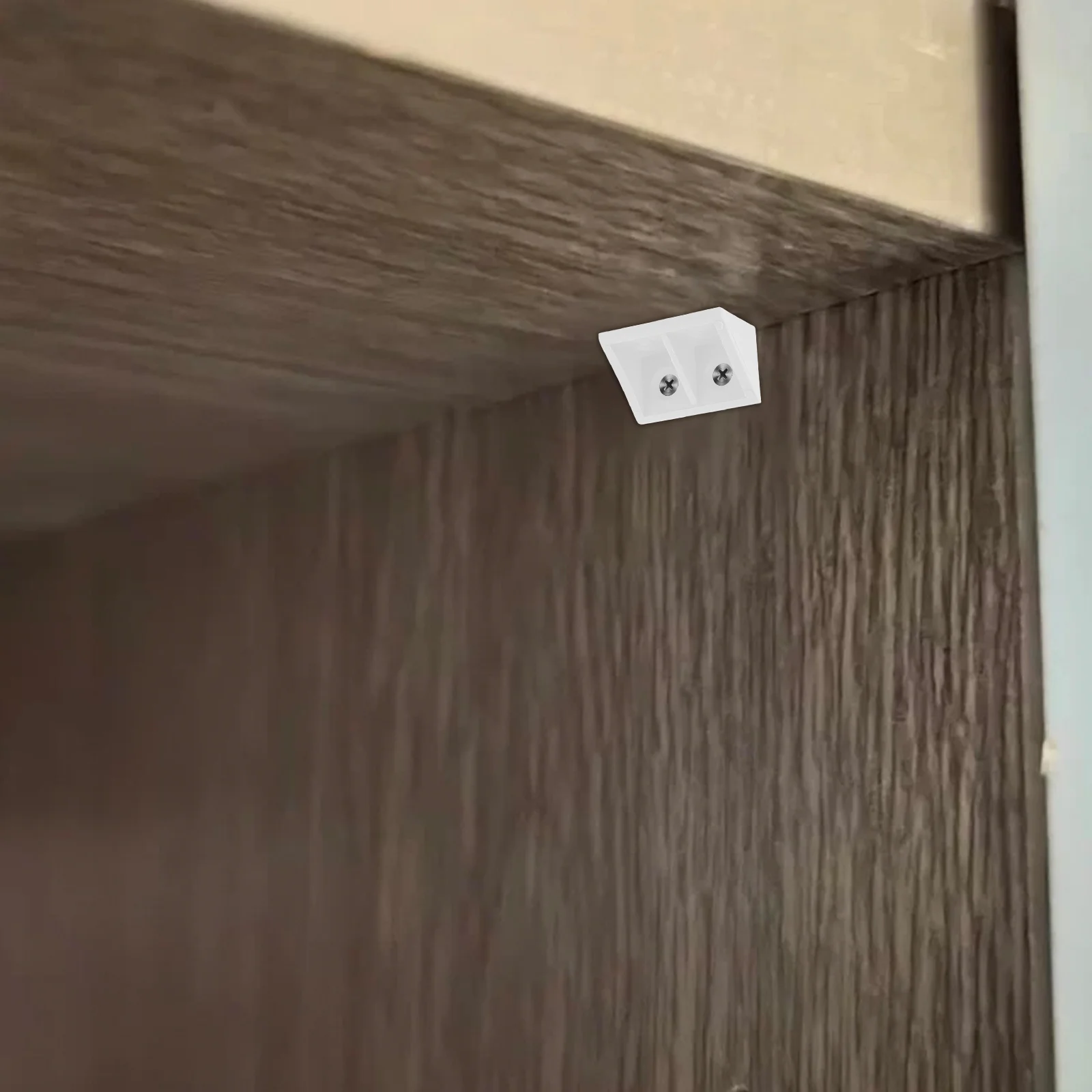 

20Pcs Plastic Corner Supports 90 Degree Angle Braces for Cabinet Drawer Cupboard Shelf Stability Corner Holder