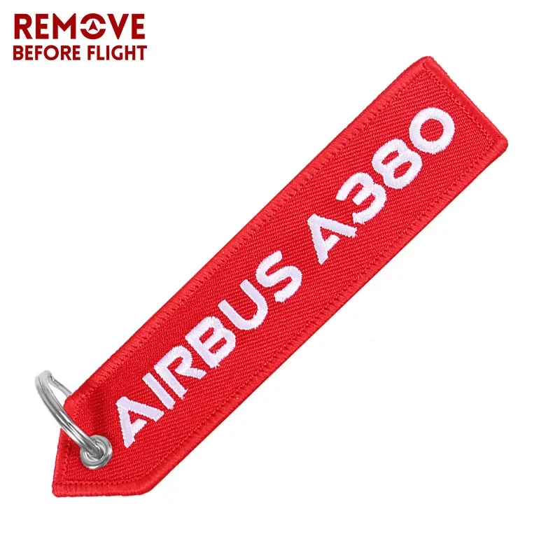 Aviation Keychain A320neo Airbus Logo Both Sides Embroidery Car KeyChain Accessories Backpack Suitcase Tags image 6