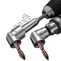 105 Degree Right Angle Drill Adapter Flexible Shaft Extension Bit for Screwdriver Hand Tools Magnetic Bit Socket Power Drill