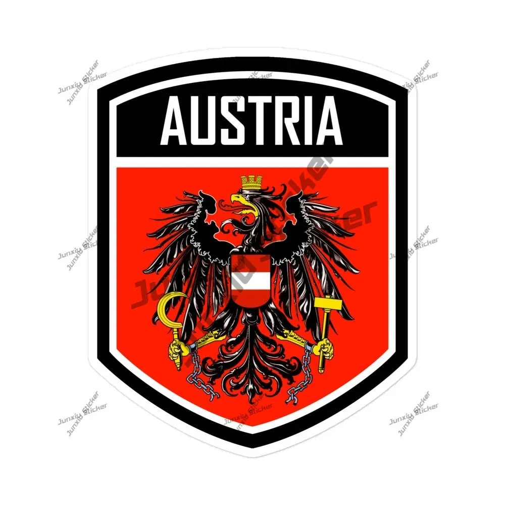 

Austria Coat Of Arms Emblem Sticker For Bumper Bodywork Rear Windshield Fuel Tank Decoration Durable Vinyl Stickers Personality