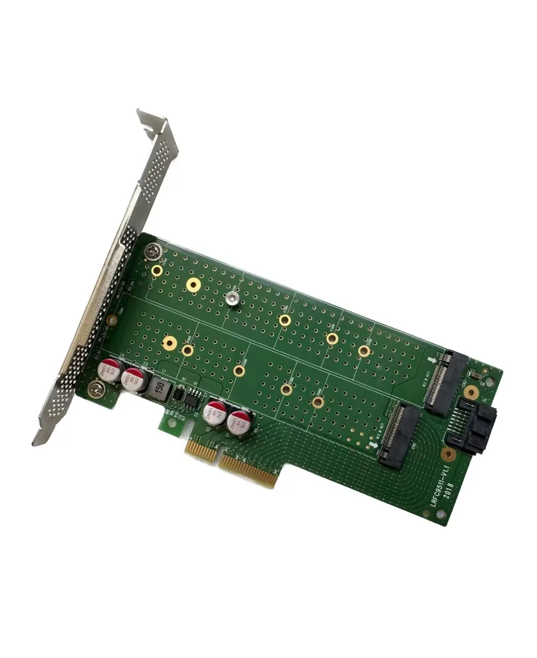 Shinreal Dual M.2 Adapter - NVMe and SATA on One Card --XIC-PE342