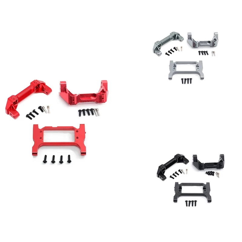 Supporto servo per supporto paraurti anteriore e posteriore in metallo CNC per 1/10 RC Crawler Traxxas TRX4 TRX-4 8237 parti di aggiornamento