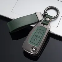Zinc Alloy Leather Folding Car Key Case Cover For Nissan X-Trail T32 Rogue Juke F15 Qashqai J11 Murano MAXIMA ALTIMA Accessories