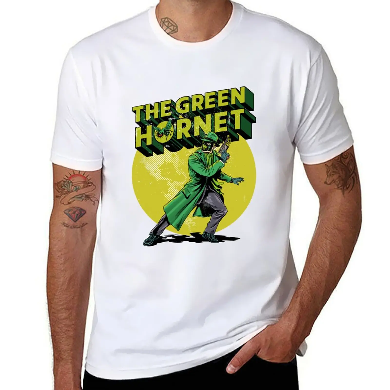 

Classic The Green hornet T-Shirt anime t shirts oversize t shirt for man 100 percent cotton T-Shirt