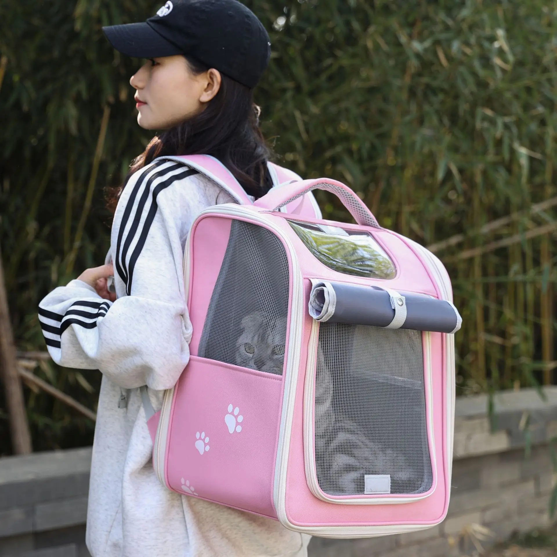 Cat bag large capacity breathable light travel pet backpack wholesale Amazon new fashion pet bag dog bag