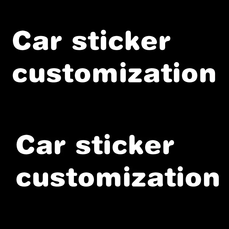 PVC Custom Stickers Car Decals Sticker Sun Protection Customization Car accessories Motorcycle Cool, Waterproof and Sunscreen123