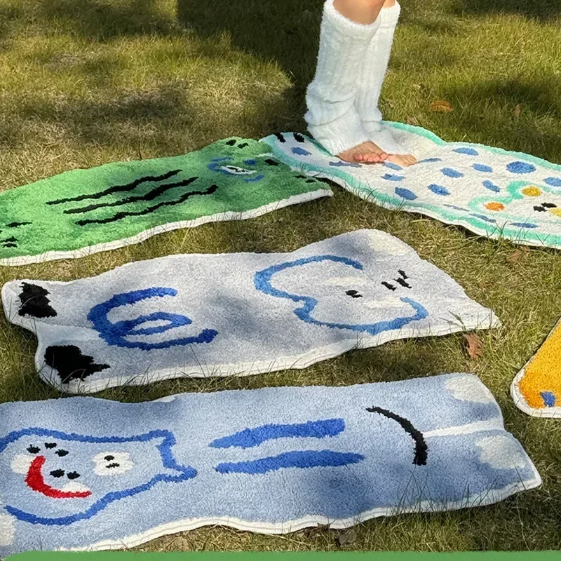 1 قطعة الحيوانات الكرتون تقليد الكشمير سجادة ضد الإنزلاق السجاد رقيقة ماصة حمام حصيرة قابل للغسل دش الحمام هدية تزيين المنزل #4