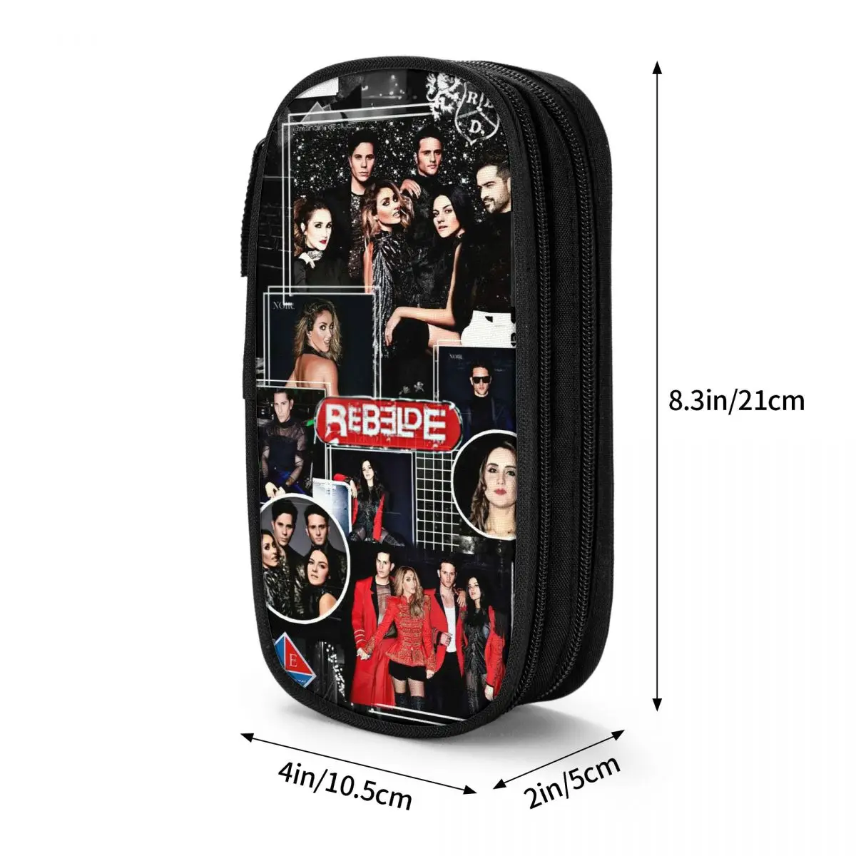 Rebelde Mexican Collage Pencil Case RBD Pen Box Bag for Student Big Capacity School Supplies Gift Pencilcases