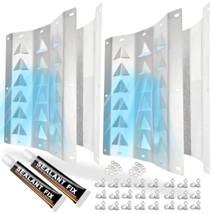 Shipping Container Air Vent Kit Cross Flow Ventilation Preventing Excessive Heat and Condensation, Provide Air Flow for Cargo,