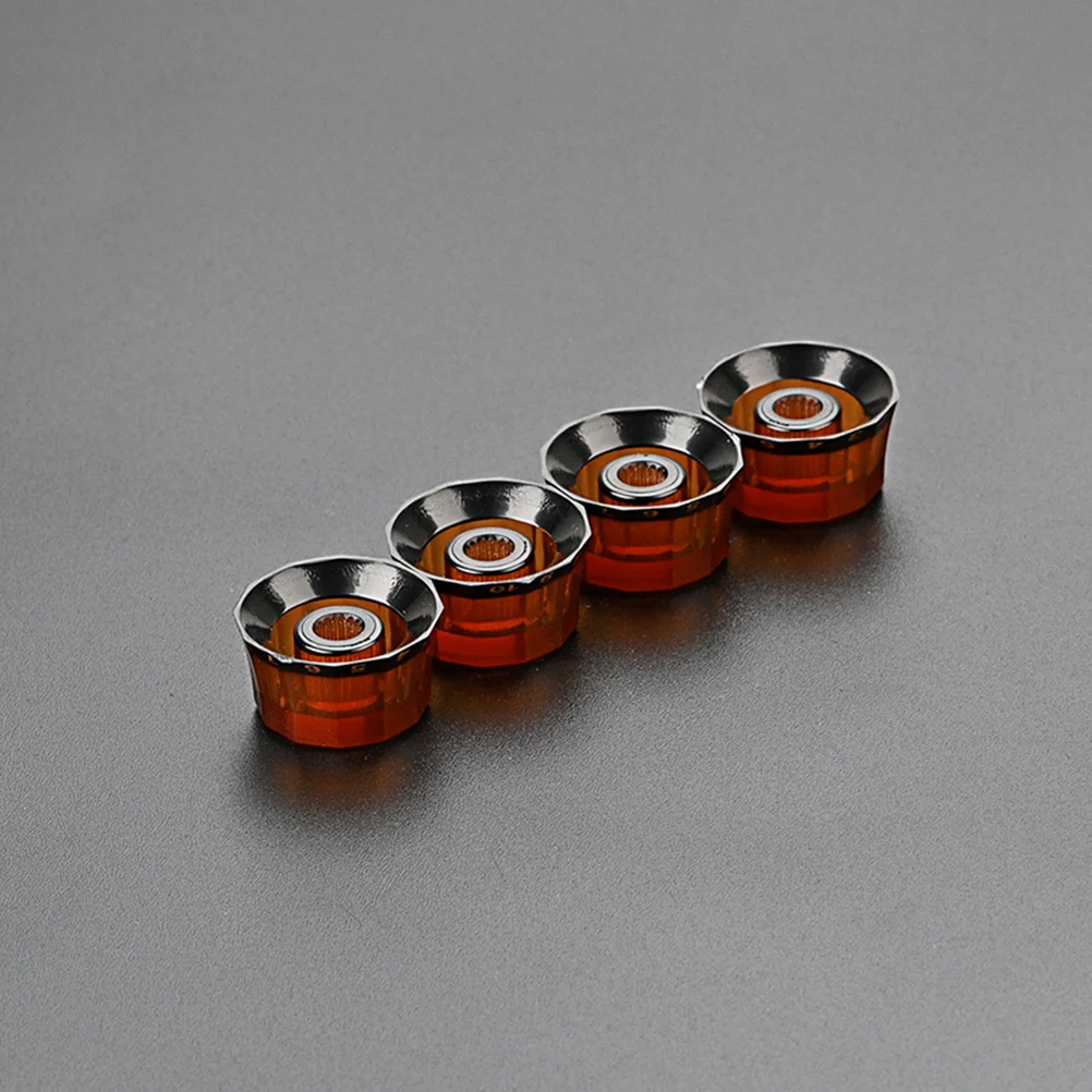 

4 Pcs Knobs Guitar Volume Control Replacement Potentiometer Caps Anti Corrosive Easy Install for Electric
