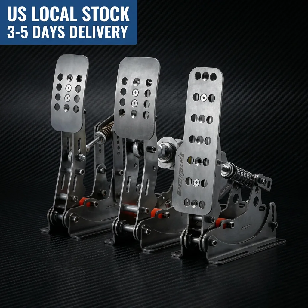 [US Stock] SIMJACK UT Pedals Sim Racing Pedals Professional HE Hydraulic Pedal Pressure Sensor Load Cell PC Racing Games