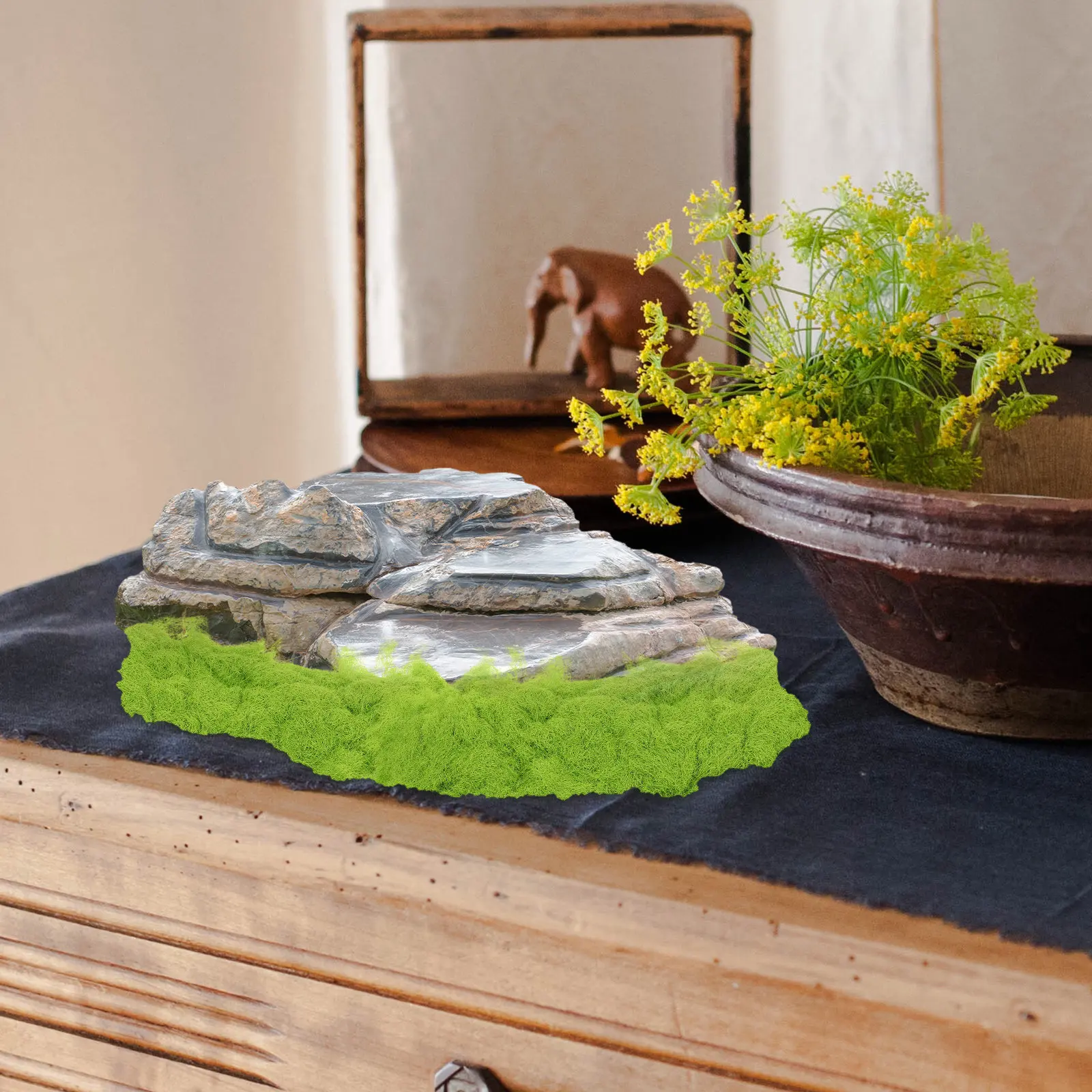 

1Pack Architectural Grass Powder 30G Pressure-Resistant Static Grass Flocking Powder for Miniature Railway Sand Table Realistic