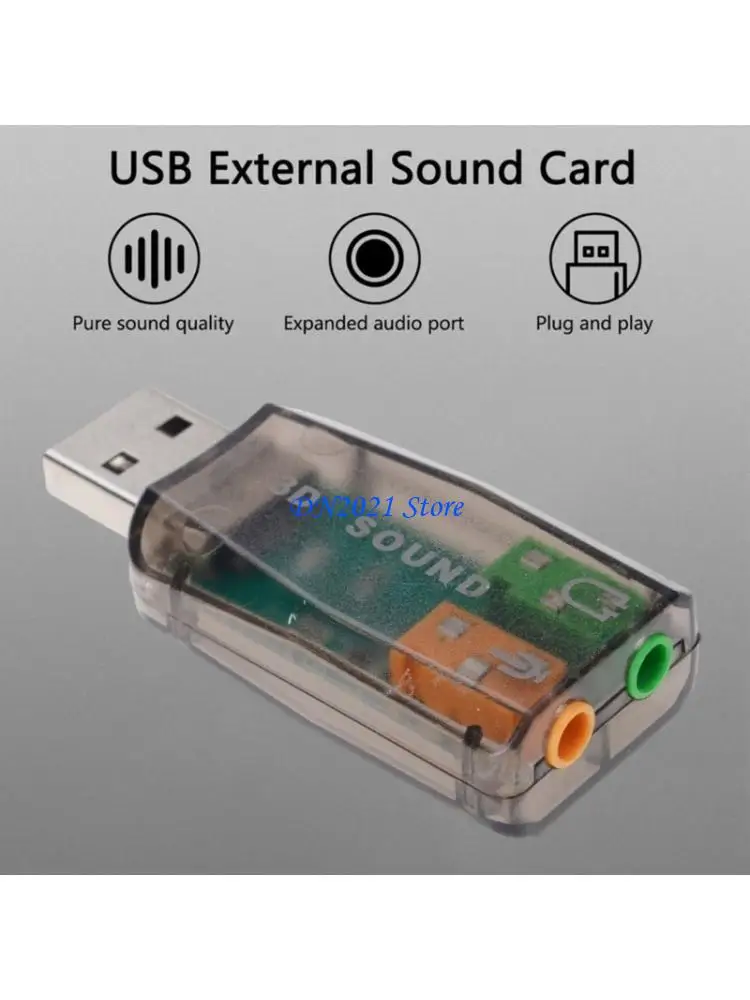 F3KE USB Adapter HFR8103 USB to 3.5mm Microphone Direct