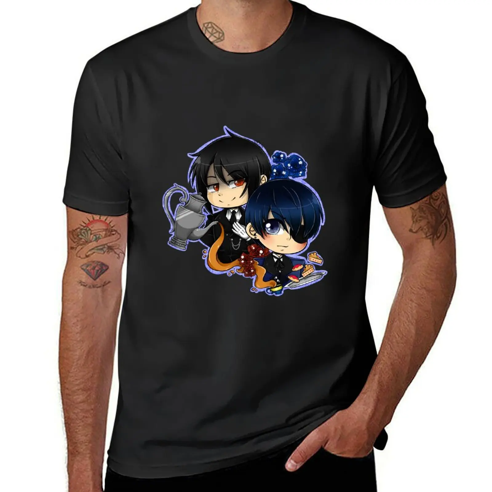 Ciel and Sebastian T-Shirt customs tees men clothings