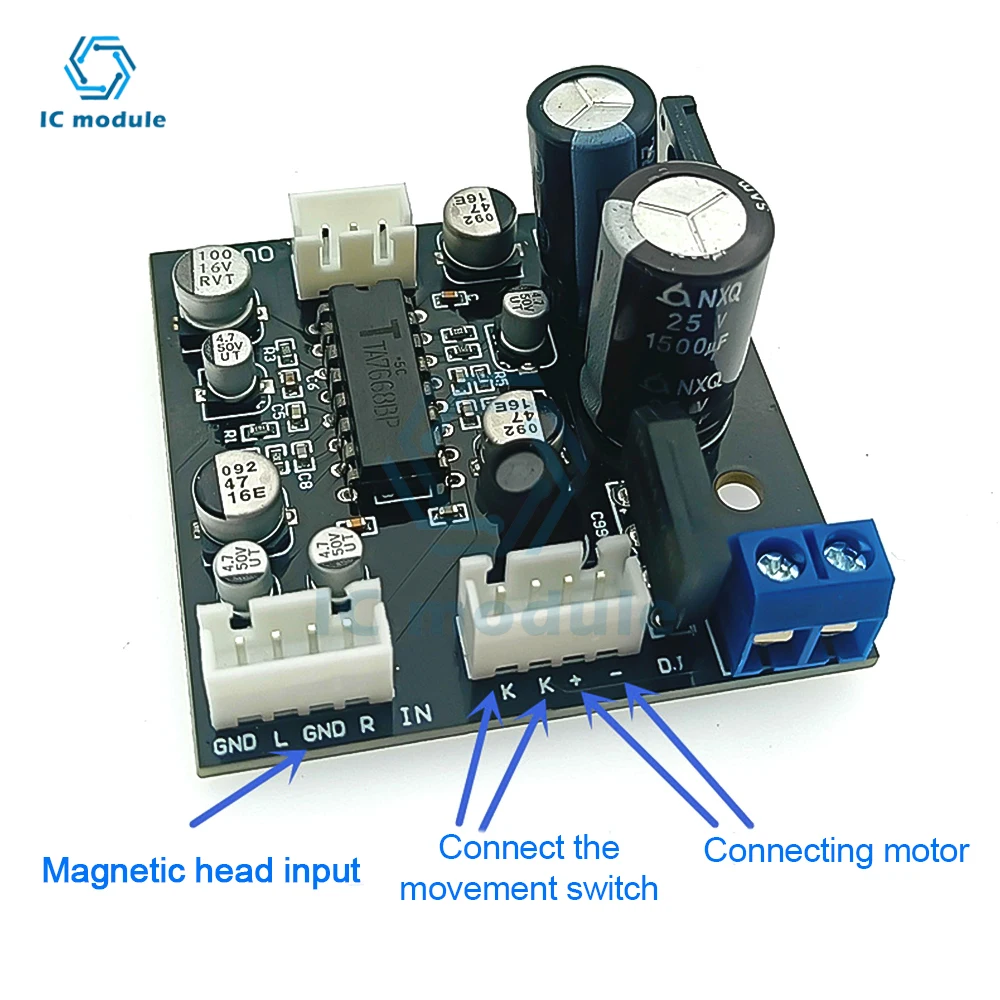 TA7668 Magnetic Head Preamplifier Card Seat Desktop Movement Recorder Effect Super KA22241 Head Preamp Preamplifier Board