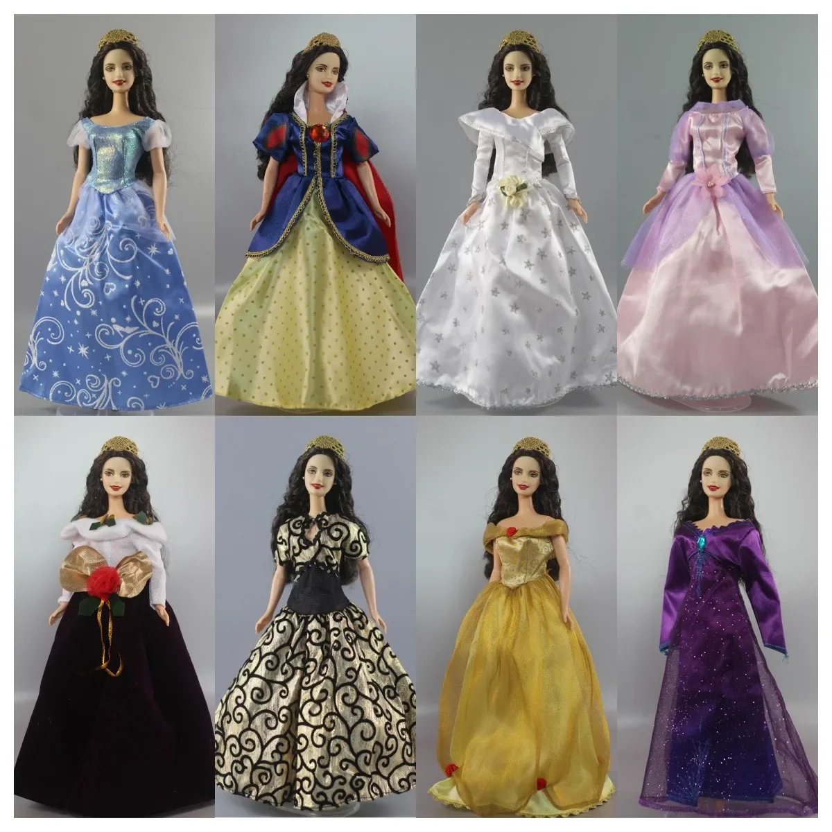 30cm doll dress / Retro Court dress ethnic gown clothing wedding dress outfit for 1/6 xinyi Fr2 ST BJD Barbie doll clothes