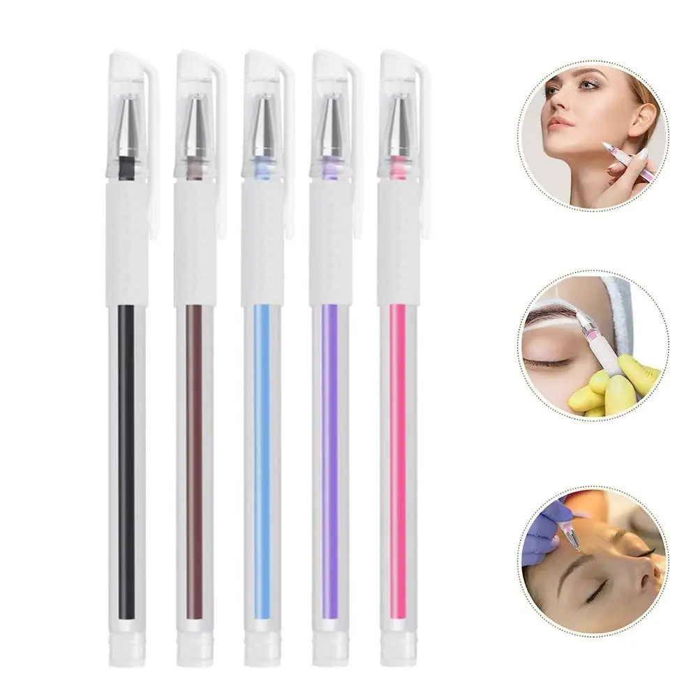 3PCS impermeabile Tattoo Skin Marker Pen plastica facile da colorare Tattoo Tool accessori strumento per il trucco sopracciglio penna a punto fisso donna