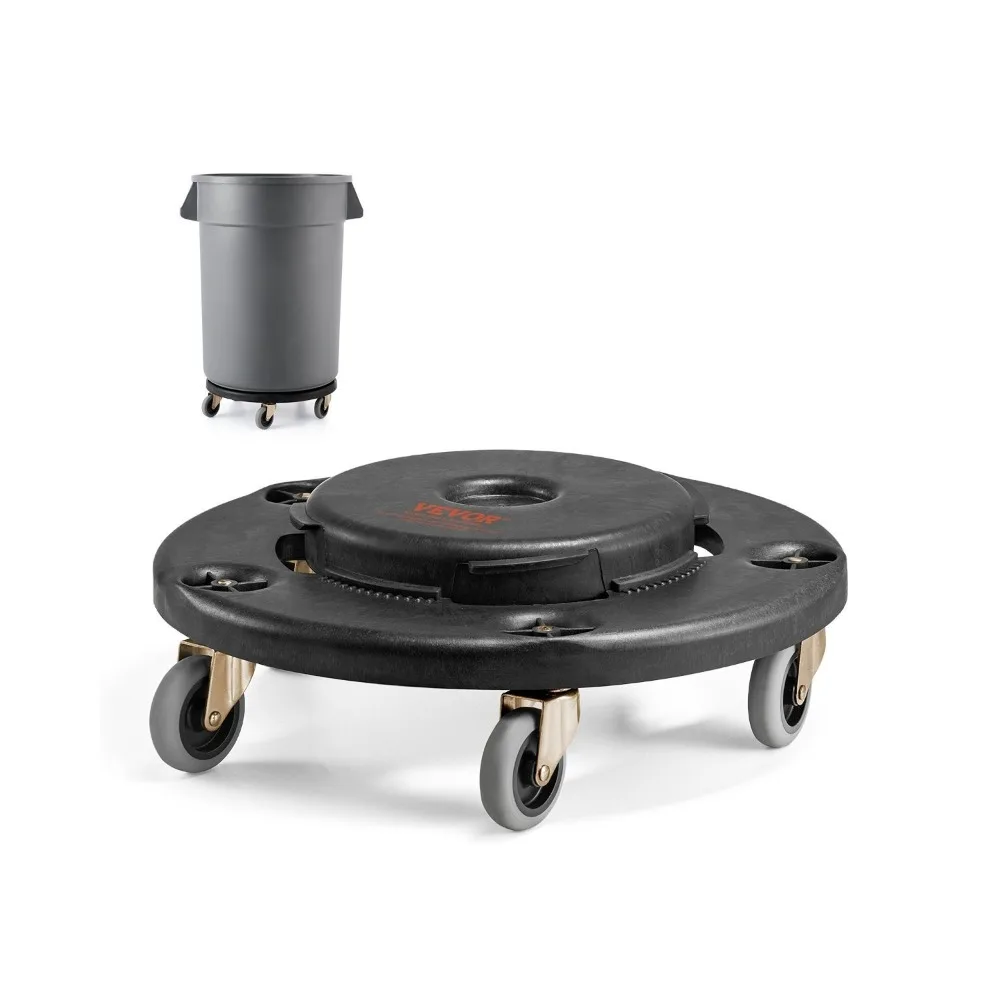 

1/2 Packs Round Trash Can Dolly Fit 20, 32, 44, 55 Gal Garbage Container