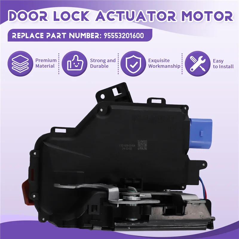 

Durable-Rear Right Door Lock Latch Actuator For VW Golf GTI MK5 Touran Phaeton Skoda Octavia Porsche Cayenne 955 95553201600