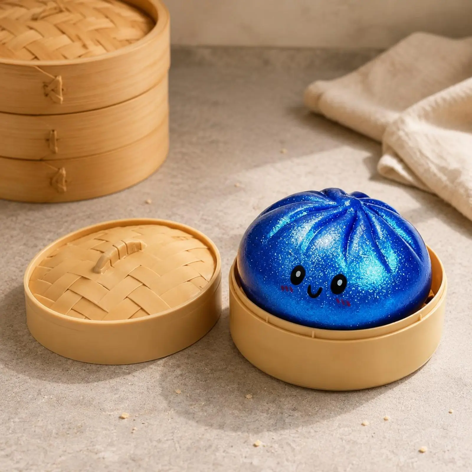 

Bao Bun Squishy Cute Squishy Bun Stress Relief Soft Gel for Collectors, Desk, Office