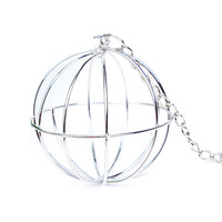 Stainless Steel Feed Dispenser Hanging Hay Feeder Ball Small Animals Sphere Treat for Hamsters Chinchillas Guinea Pigs Rabbits
