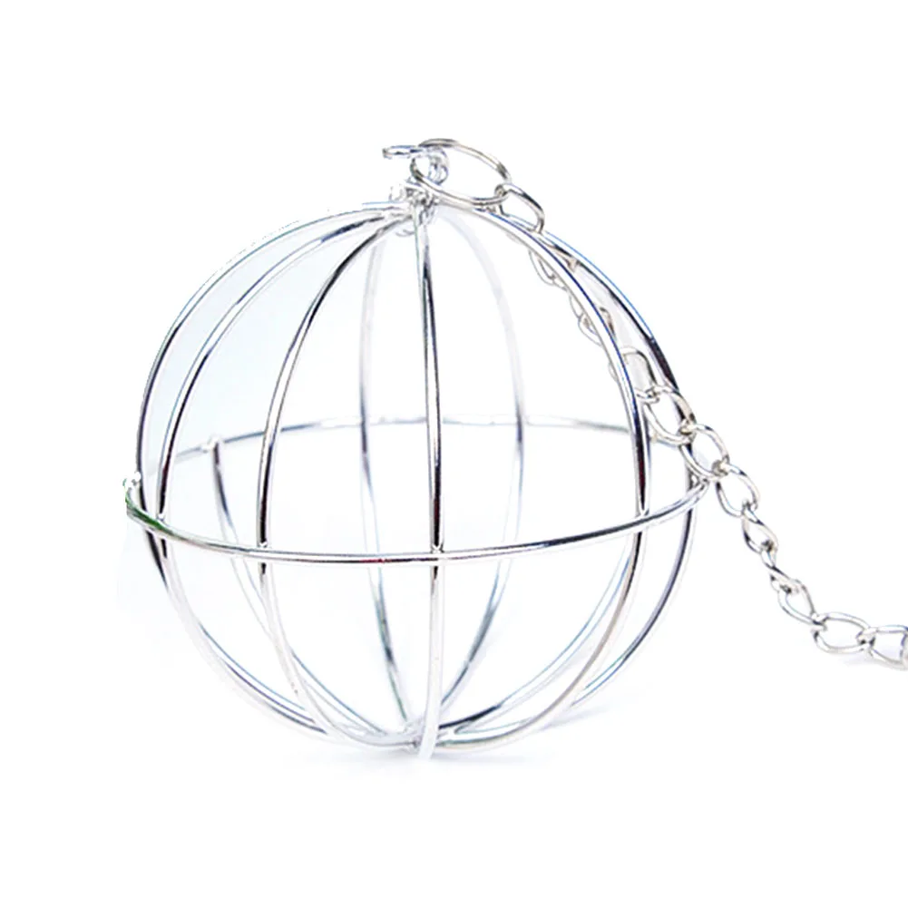 Stainless Steel Feed Dispenser Hanging Hay Feeder Ball Small Animals Sphere Treat for Hamsters Chinchillas Guinea Pigs Rabbits