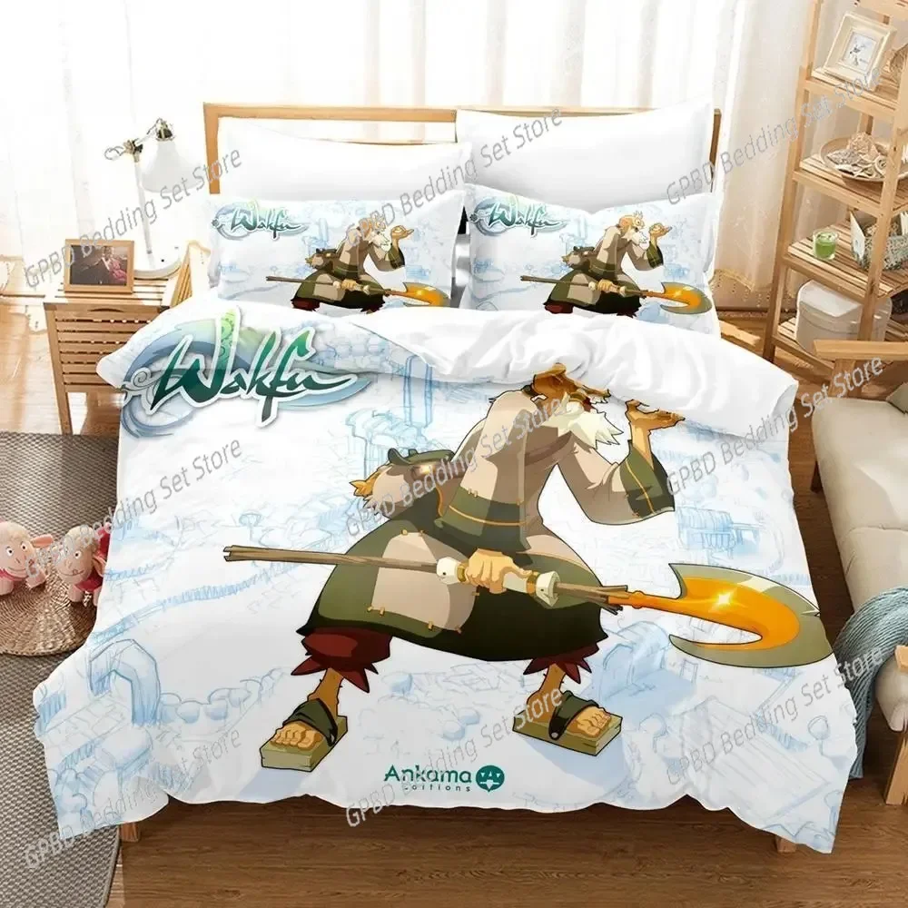 New Wakfu 3D Bedding Set Duvet Cover Pillowcases Single Twin Full Queen King Size Home Decor Quilt Boys Gift