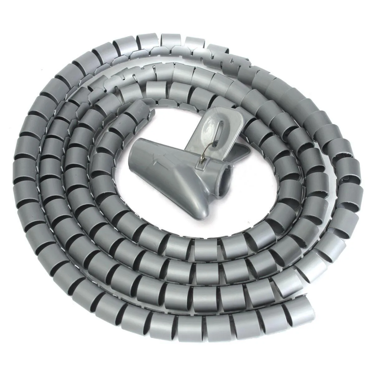 2m Flexible Cable Sleeve,Spirals Wire Wrap,8-25mm Cord Organizer,Desk Cable Management,Protector for Computer Wire Organizer