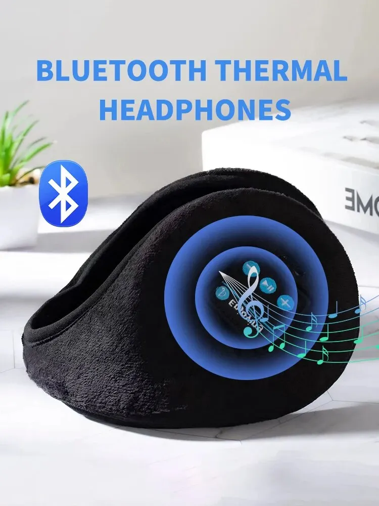 Bluetooth Music Earmuffs Intelligent Wireless Music Sports Earmuffs Winter Warm Earmuffs Velvet Earmuffs Running Walk Earmuffs