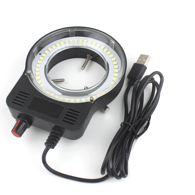 

48pcs LED USB Output Adjustable Ring Light Iluminator Lamp For Industry Stereo Microscope Industrial Camera Magnifier USB DC 5V