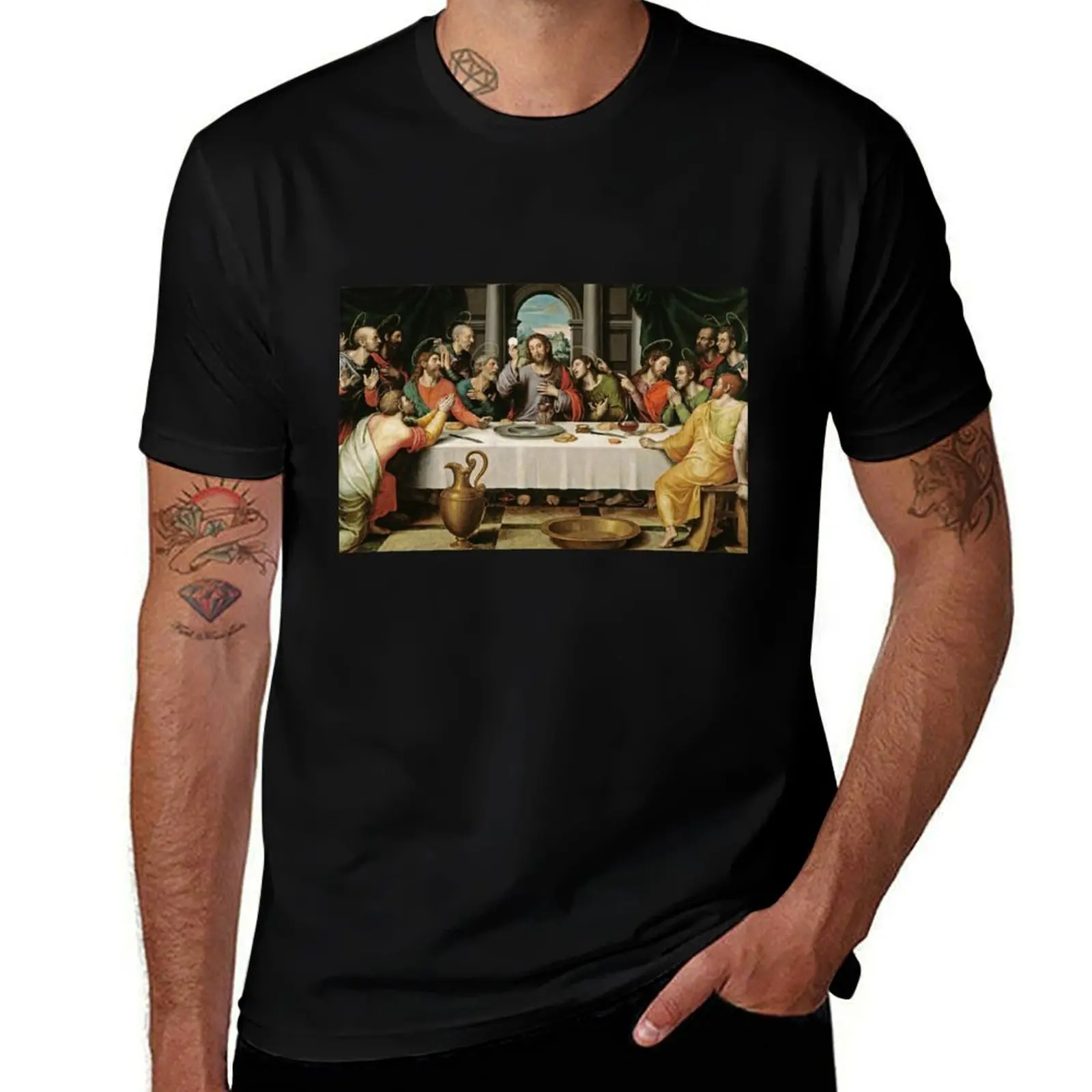 The Last Supper (Ultima Cena) by Joan de Joanes (c. 1562) T-Shirt oversizeds vintage clothes anime tshirt shirts graphic tee men