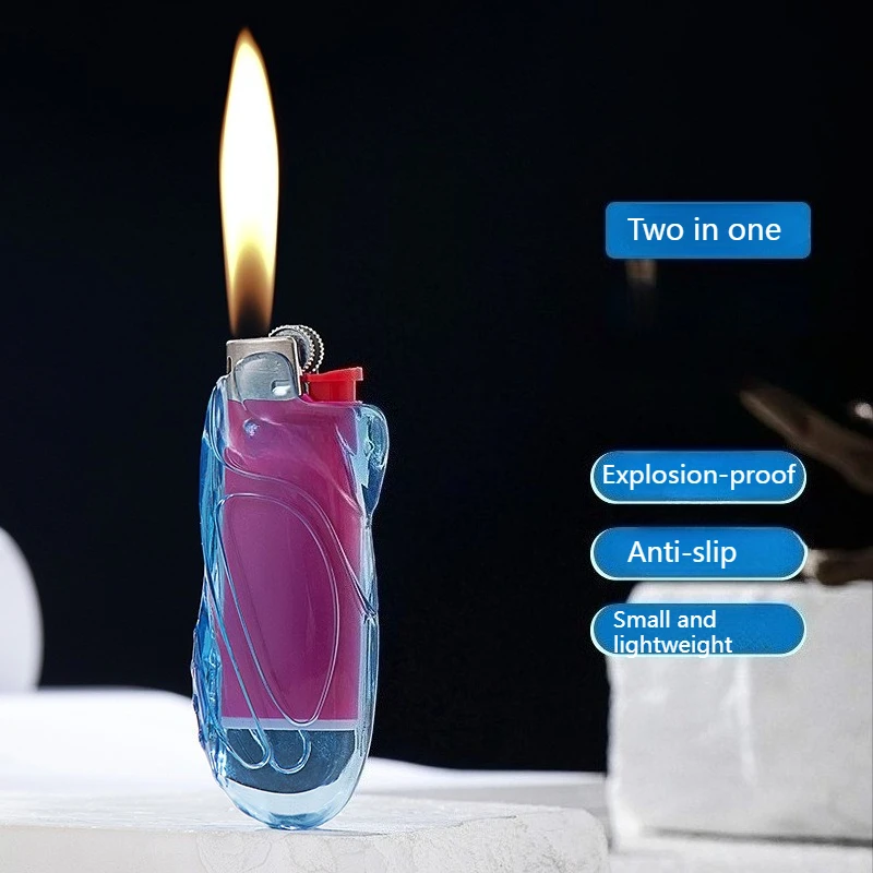 

Transparent Plastic Lighter Cover Inflatable Lighter Protective Cover Explosion-proof Portable Machine Cover Smoke Accessories