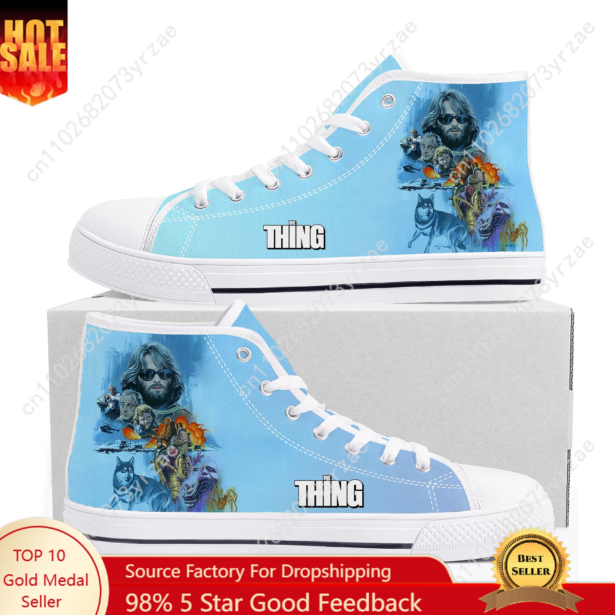 

The Thing High Top High Quality Sneaker Mens Womens Teenager Canvas Sneaker Casual Personalized Patterns Shoe Custom Made Shoes