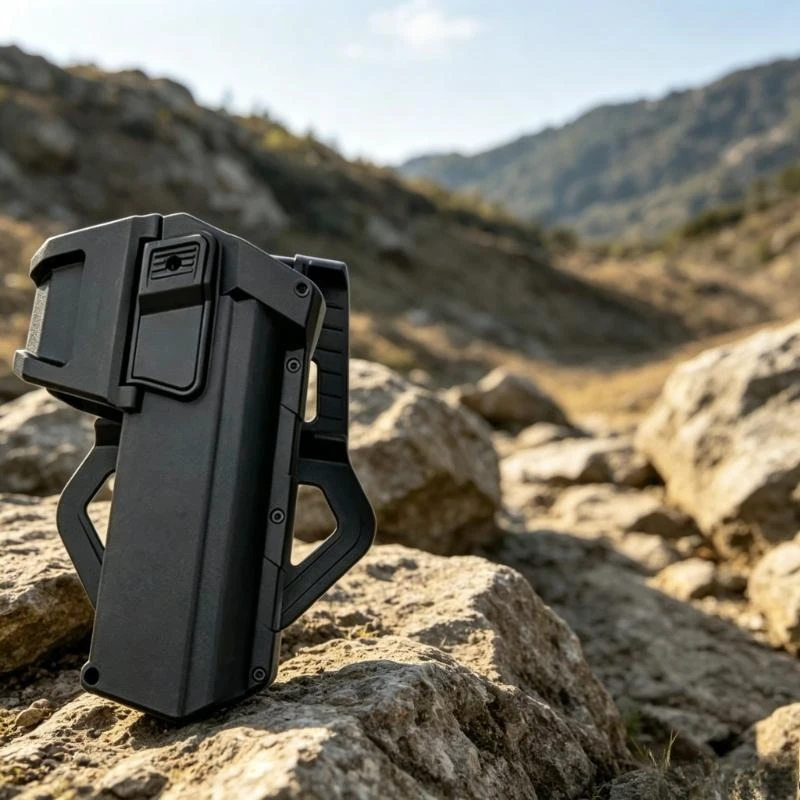 

Latest Tactical Instant Draw Holster Common 9mm .45 Caliber Hip Fix with Lamp Adaptable Outdoor Tactical Exercise Equip