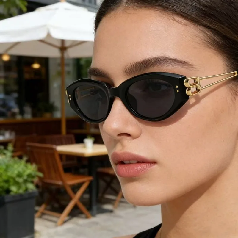 Neue Trendige Cat-Eye-Sonnenbrille Koreanische Version Modische Sonnenbrille Schutz Hochwertiges Gefühl
