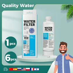 Filtro de agua DA97-17376B para refrigerador, Compatible con Samsung HAF-QIN/EXP, HAF-QIN, DA97-08006C, RF28R7351SG, RF23M8070SR, 6 unidades