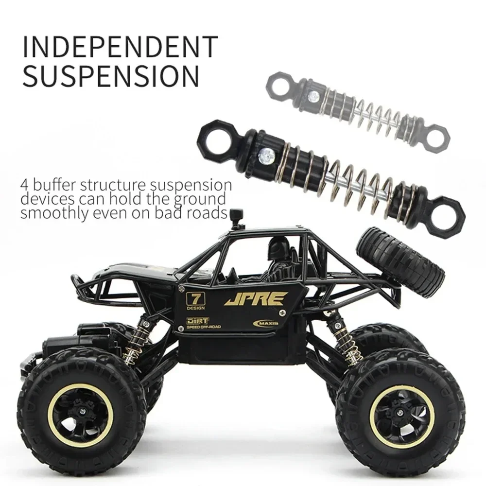 1:12 37CM/1:16 28CM 4WD RC Car Metal Alloy Body 2.4G Radio Remote Control Trucks Offroad 4x4 Vehicles Electric Toys for Children