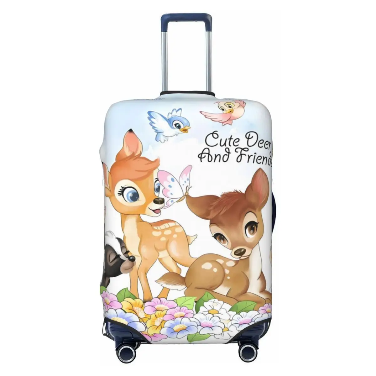 

Custom Custom Bambi Luggage Cover Protector Elastic Classical Printing Animal Travel Suitcase Covers