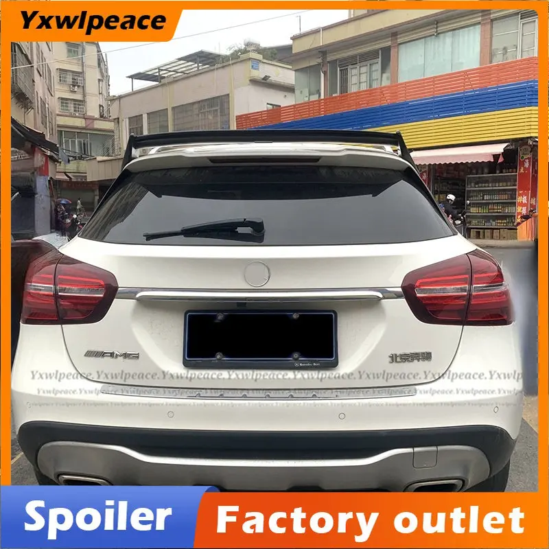 

For Mercedes GLA X156 Roof Spoiler GLA200 GLA250 GLA45 AMG High Quality ABS Material Unpainted Color Rear Trunk Wing