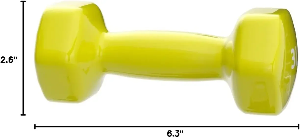 مجموعة دمبل مطلية بالفينيل - أوزان صالة الألعاب الرياضية المنزلية خفيفة الوزن للياقة البدنية للنساء والرجال
