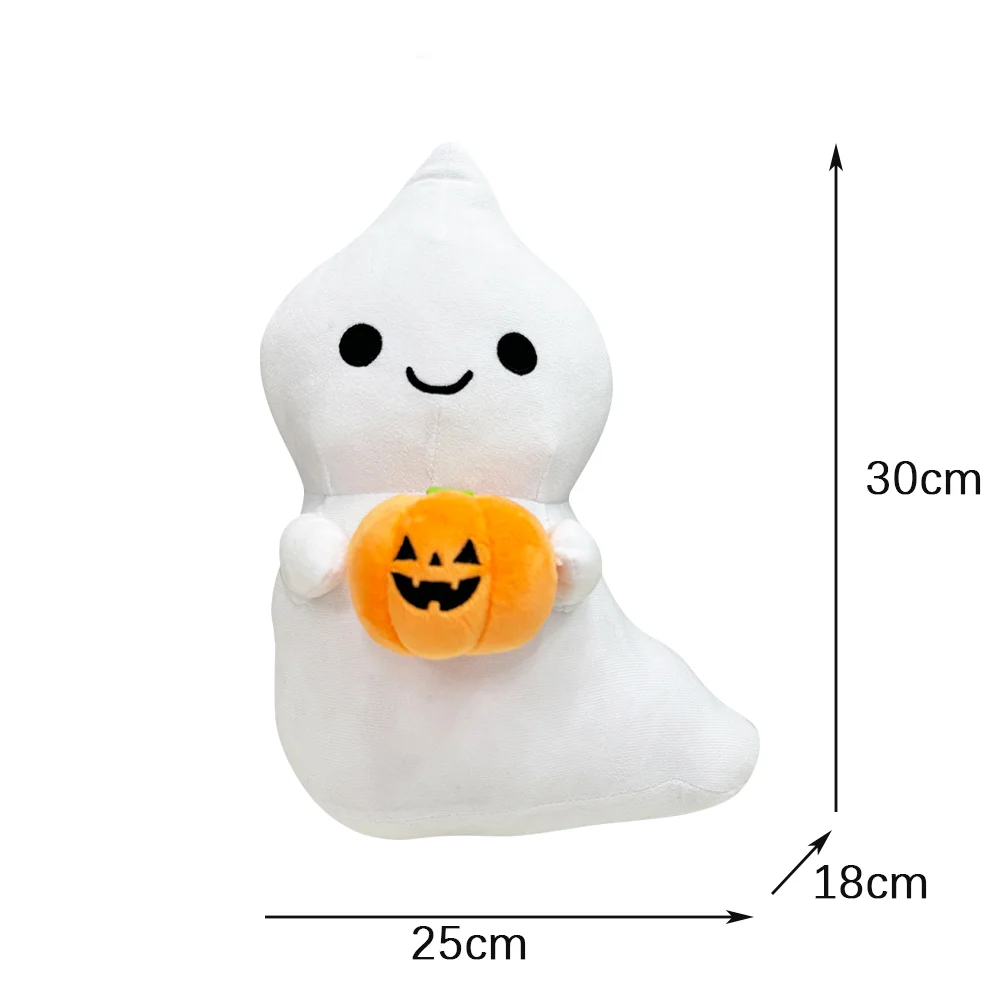 33cm Anime Pumpkin Plush Backpack Halloween Ghost Doll Pumpkin Pillow Lantern Bags Horror Cartoon Accessories Toy Girls Gifts