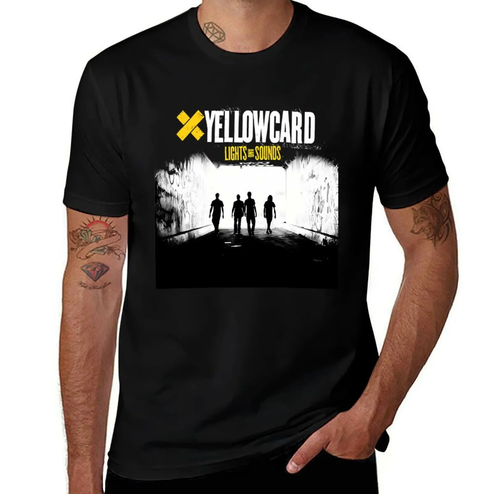 Yellowcard For Fans T-Shirt korean fashion boys animal print oversizeds heavyweights mens clothes