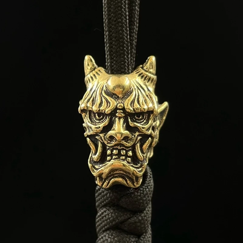 

Ghost King латунный нож из бисера EDC открытый DIY паракорд тканый браслет аксессуары ремешок кулон зонтик веревка фонарик подвесной